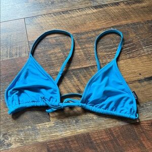 Vibrant Blue Triangle Bikini Top